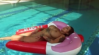 ass,big tits,boots,brunette,erotic,fake tits,fingering,hairless,hd,heidi van horny,jerking,mature,pool,softcore,solo,tattoo,
