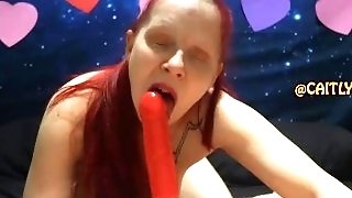 60fps,amateur,blowjob,blue eyed,cute,dick,dirty,drooling,felching,ginger,glasses,lingerie,lollipop,long hair,natural tits,pale,ponytail,redhead,shaved pussy,solo,thick candy,